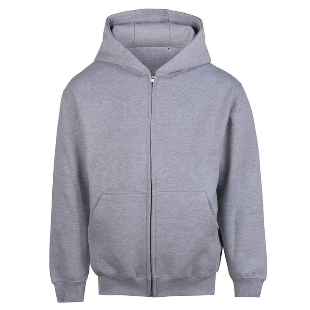 Awdis Mens Vision Heather Heavyweight Full Zip Hoodie / Heather Grey